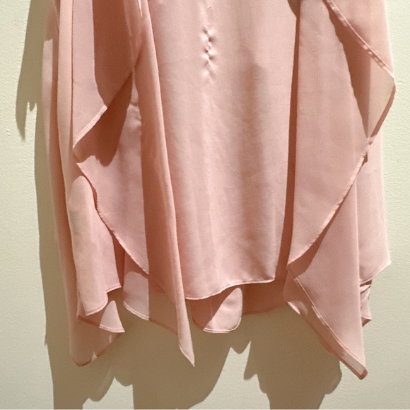 bcbgmaxazria pink chiffon top - Picture 5 of 5